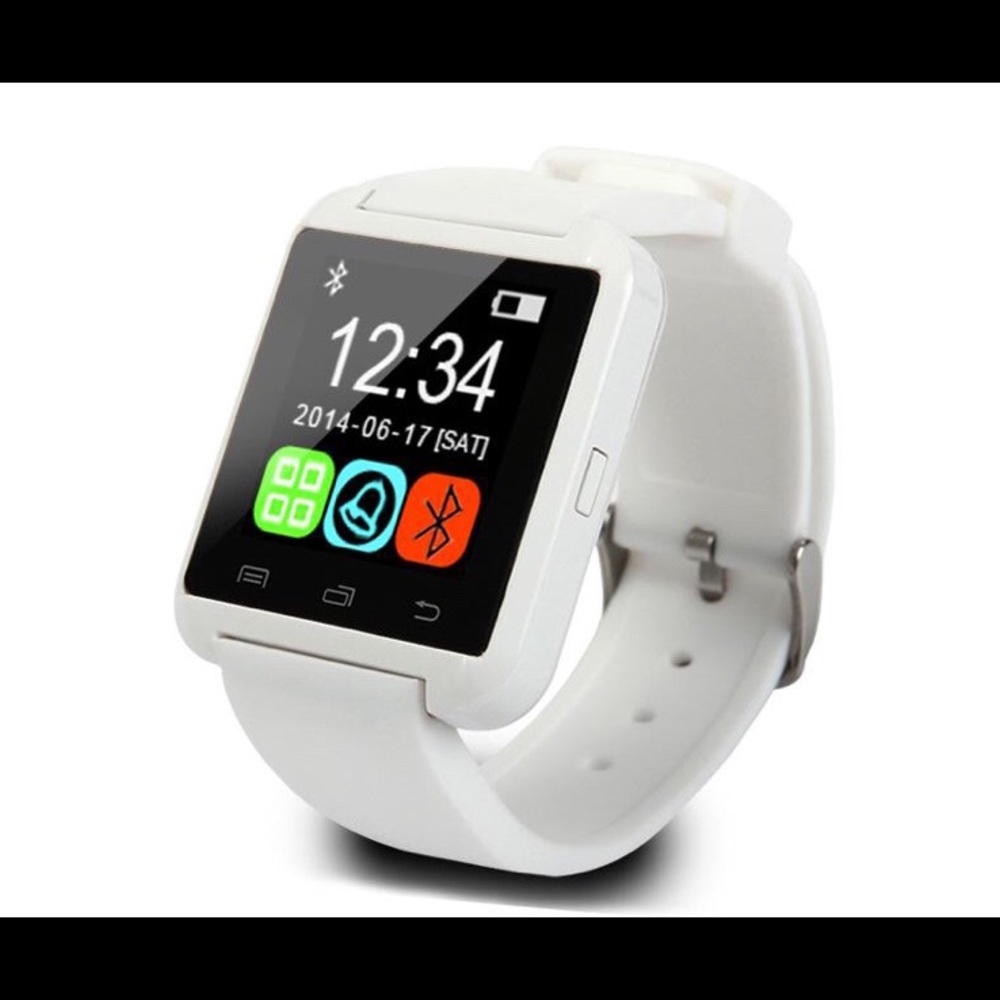 White smart watch